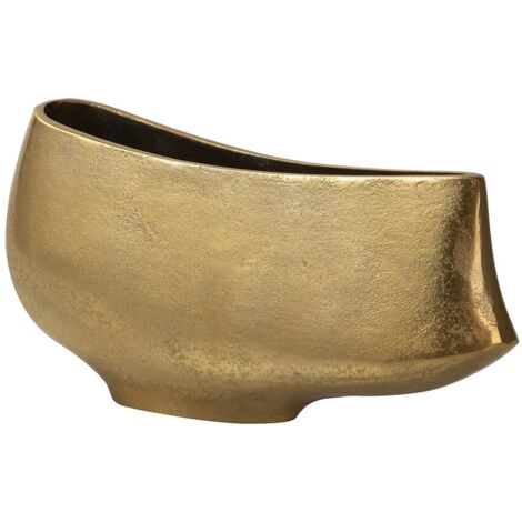 Jarron Aluminio Dorado 35X10X17 Cm