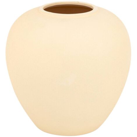 Jarrón bola Rily Cerámica Beige H22cm - Atmosphera créateur d'intérieur