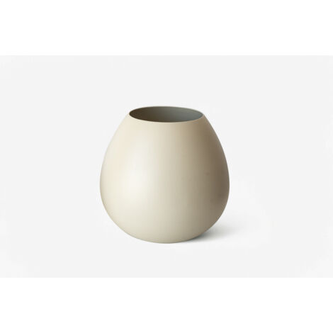 JARRÓN BOREAL CREMA 14X14X18 CM