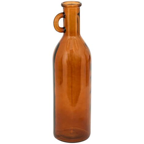 Jarrón botella de vidrio Yana Amber H50cm - Atmosphera créateur d'intérieur