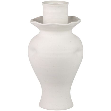 Jarron Ceramica Beige Izmir 20X20X39 Cm