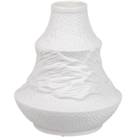 Jarron Ceramica Blanco Itaca 21X7X25 Cm