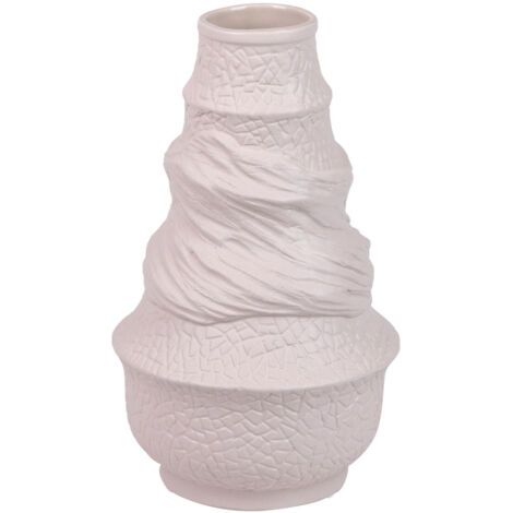 Jarron Ceramica Color Rosado Paxos 16X7X28 Cm