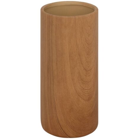 Jarrón cilíndrico Sao cerámica marrón H20cm - Atmosphera créateur d'intérieur
