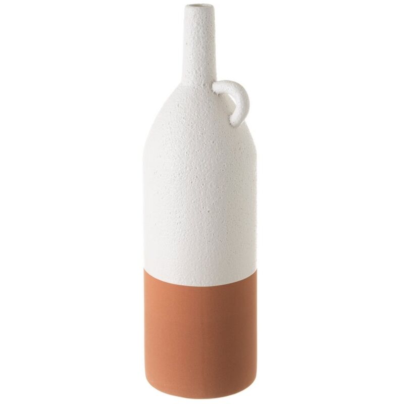 

Jarrón con asa grande de cerámica terracota rústico, de ø 11x36 cm