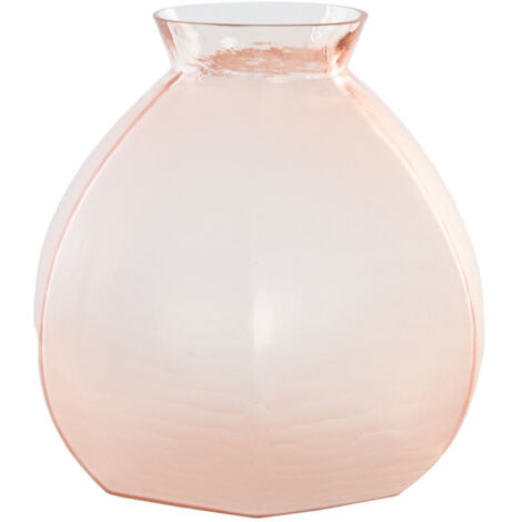 Jarron Cristal 28X28X27 3,9 Kg, Glaseado Rosa