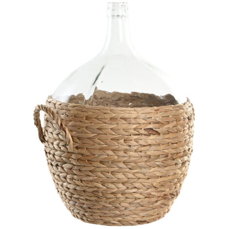 Jarron Cristal Fibra 37X37X55 25 L, Asa Natural