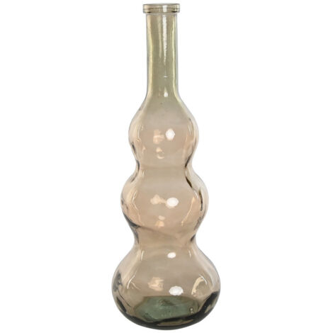 Jarron Cristal Reciclado 26,5X26,5X76 Champan
