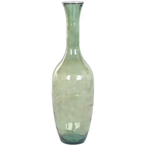 Jarron Cristal Reciclado 30X30X100 Artesanal Verde