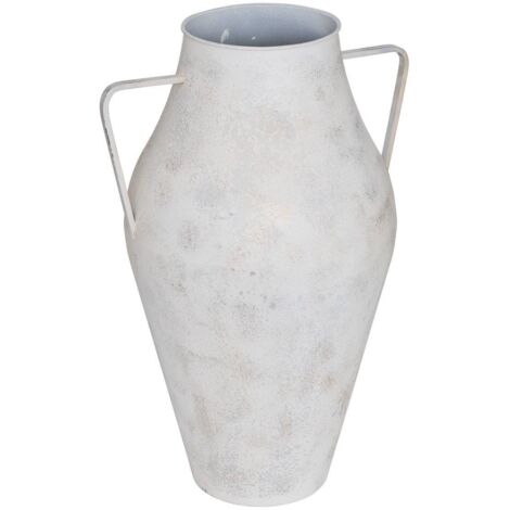 Jarrón de acero Glady 37,5x33,5x58,5 cm Gris - Atmosphera créateur d'intérieur