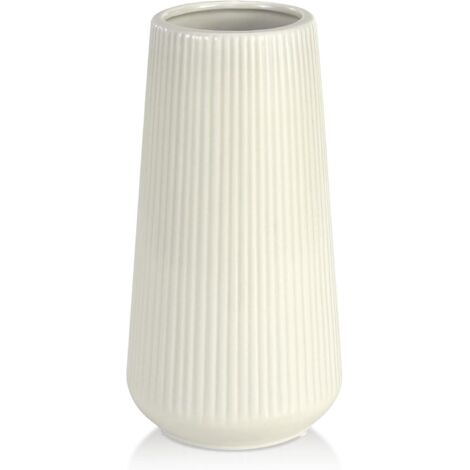 Jarrón de cerámica amarillo, un pequeño y bonito jarrón para flores de hierba de la pampa, ideal para el hogar, la sala de estar, la mesa o la estantería.