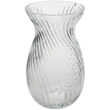 Jarrón de cristal Manel 12x12x20cm Transparente - Atmosphera créateur d'intérieur