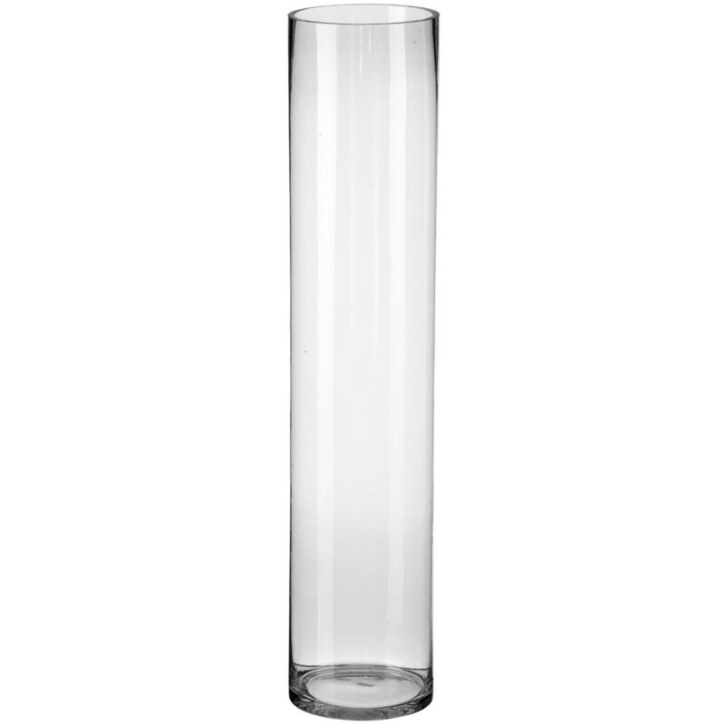 

Jarrón de cristal transparente de 70x15x15 cm