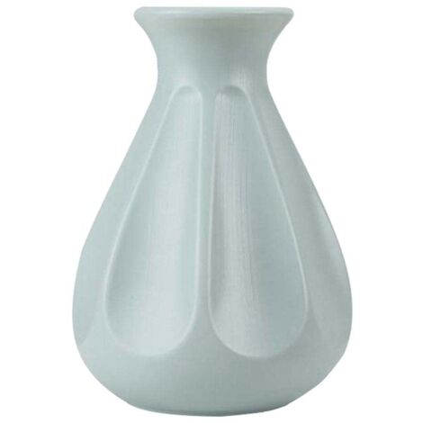 Jarrón de escritorio de plástico creativo de estilo nórdico, maceta decorativa para interiores, verde