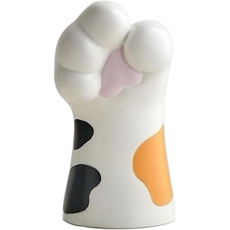 Jarrón de gato Jarrón de resina con forma de pata de gato, maceta creativa con forma de pata de gato, arreglo floral, adorno artístico para el hogar, decoración de mesa