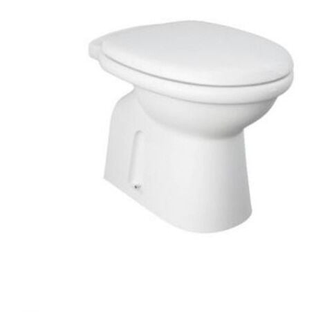 CAESAROO Jarrón de pie a ras de pared 36x51x39,5 cm en cerámica blanca mate - Rak Ceramics Karla - Senza coprivaso