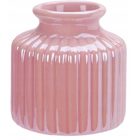 Jarrón de porcelana 8x8cm - Pequeño decorativo brillante
