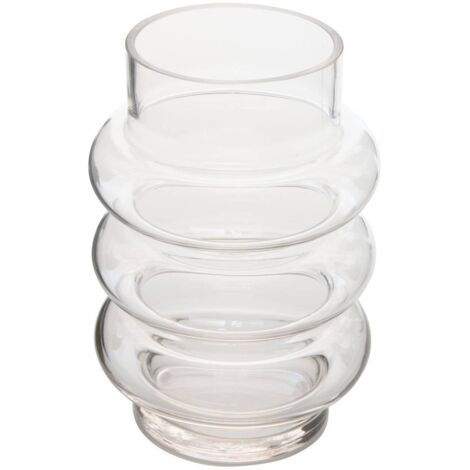 Jarrón de vidrio melty 14x14x20,5cm Transparente - Atmosphera créateur d'intérieur