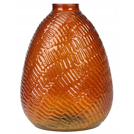 Jarrón decorativo de cristal para flores 16 x 22 cm