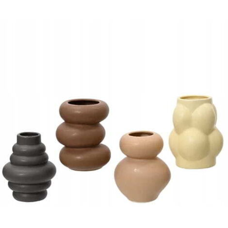 Jarrón decorativo de porcelana 12x9,5x9,5 cm