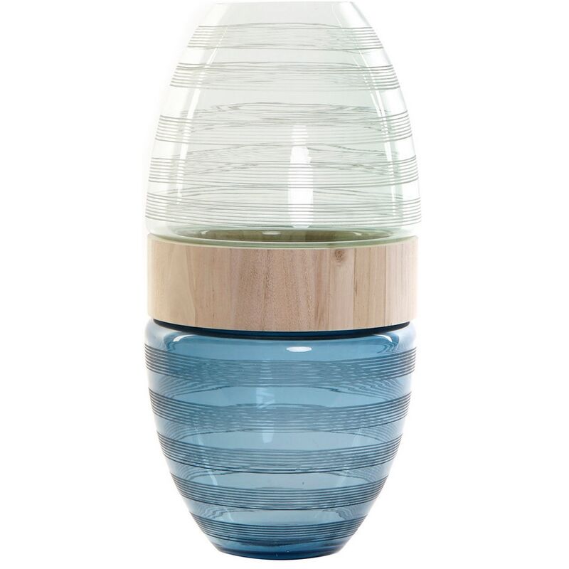 

Jarrón DKD Home Decor Azul Menta Madera Cristal Moderno (21 x 21 x 43 cm)