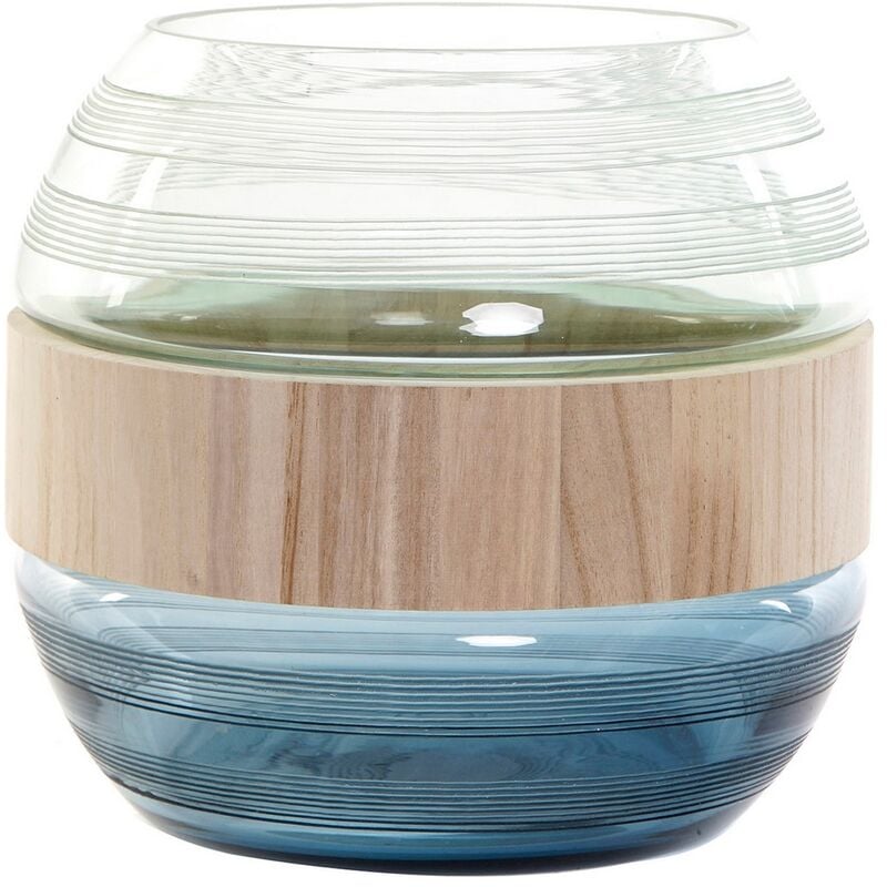 

Jarrón DKD Home Decor Azul Menta Madera Cristal Moderno (25 x 25 x 22 cm)