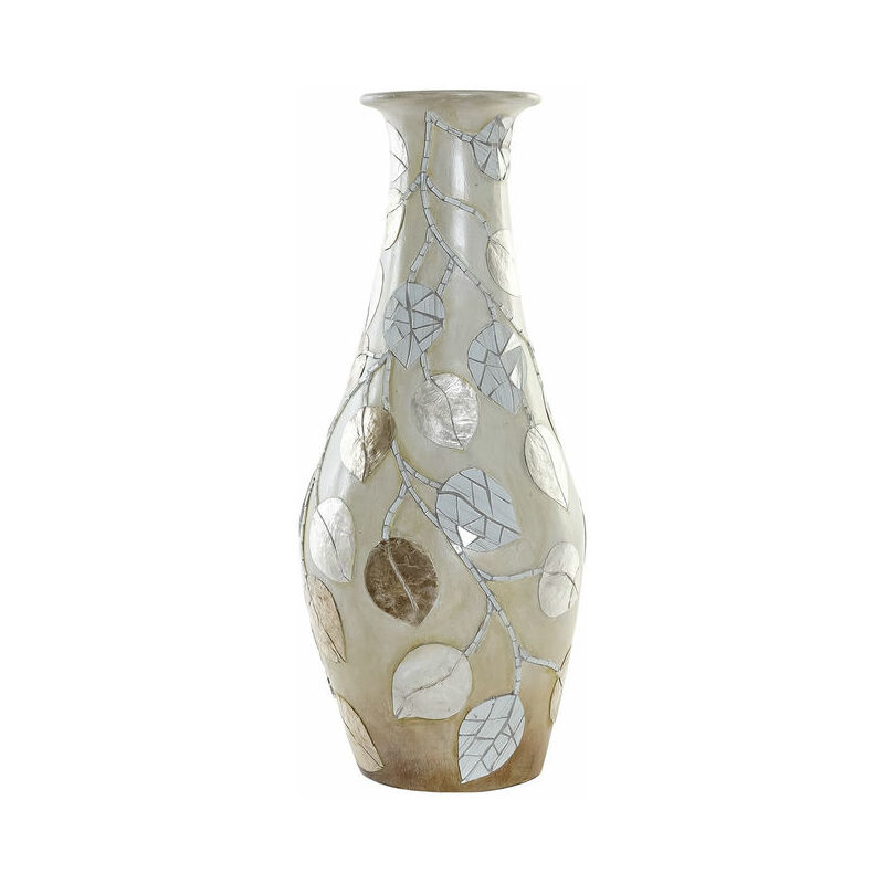 

Jarrón DKD Home Decor Marrón Beige Cristal Terracota Bali (25 x 25 x 60 cm)