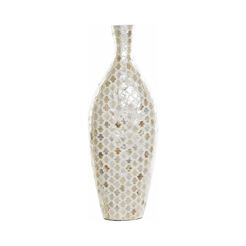 

Jarrón DKD Home Decor Marrón Crema Bambú Nácar Árabe (24 x 16 x 59 cm)