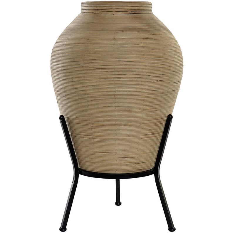 

Jarrón DKD Home Decor Marrón Metal Ratán Árabe (39 x 39 x 65 cm)