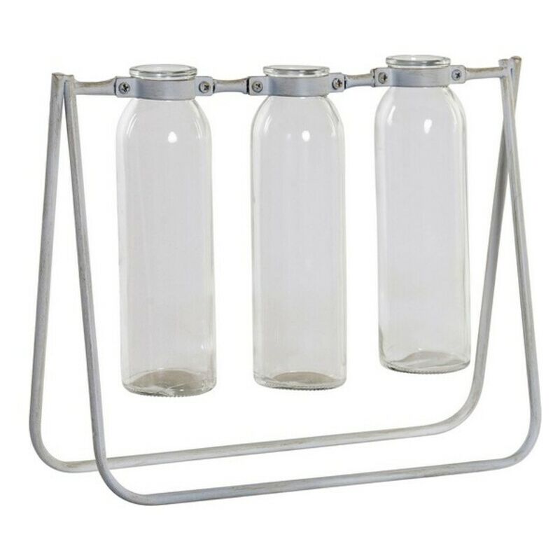 

Jarrón DKD Home Decor Metal Cristal Vintage (3 pcs)