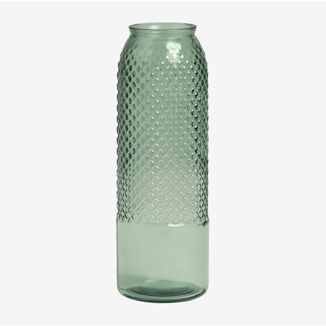 Jarrón en Vidrio Reciclado 44 cm Dinte SKLUM Verde Aguamarina - Verde Aguamarina