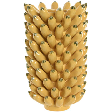 Jarron Gres 28X28X40 Platano Amarillo