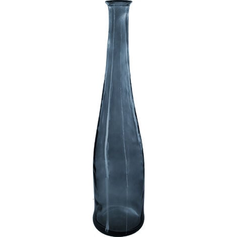 ATMOSPHERA Jarrón largo de cristal reciclado A 80cm