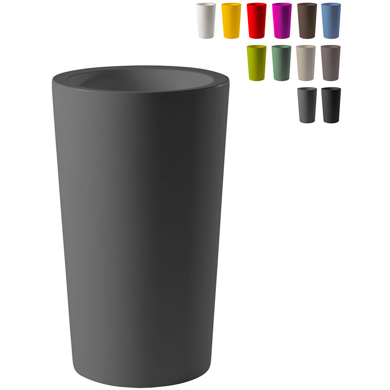 

Slide - Jarrón para diapositivas de gran diseño X-Pot 135 | Color: Gris Oscuro