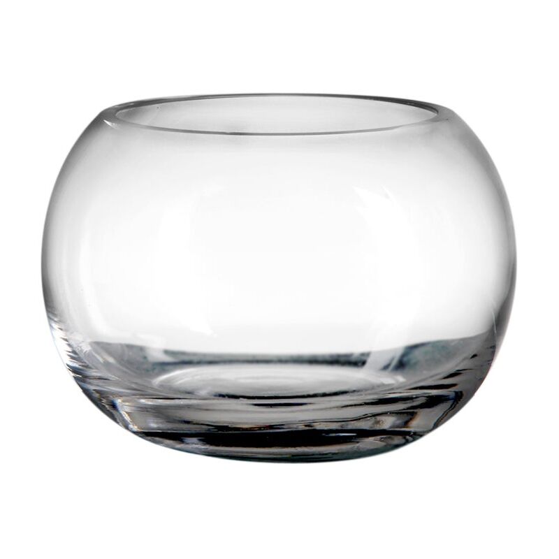 

Jarrón pecera de cristal transparente de Ø 20x14 cm