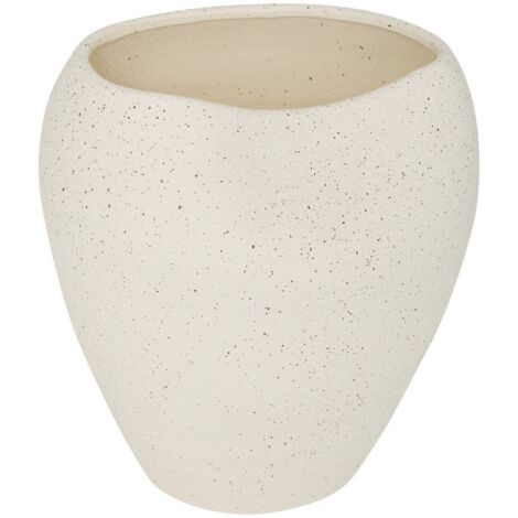 Jarrón Sien H29,5cm gres blanco - Atmosphera créateur d'intérieur