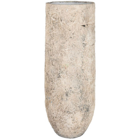 Jarron Terracota 50X50X120 Xxl Hecho A Mano Gris