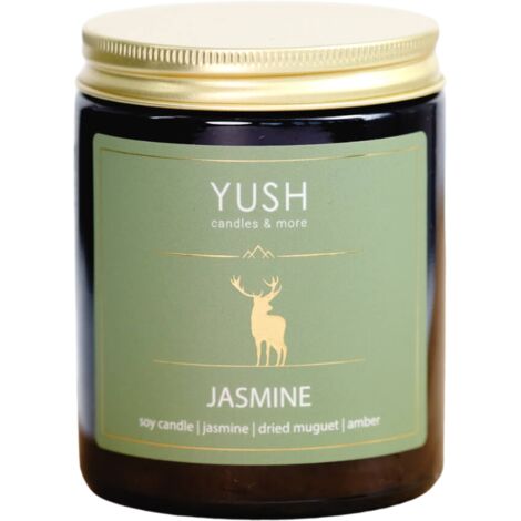 Jasmin – Duftkerze mit Jasminduft – YUSH – 180 ml