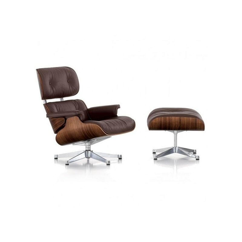 Jason Lounge Chair Sessel Special Edition aus Vollnarbenleder und Palisanderholz | Braun - Braun