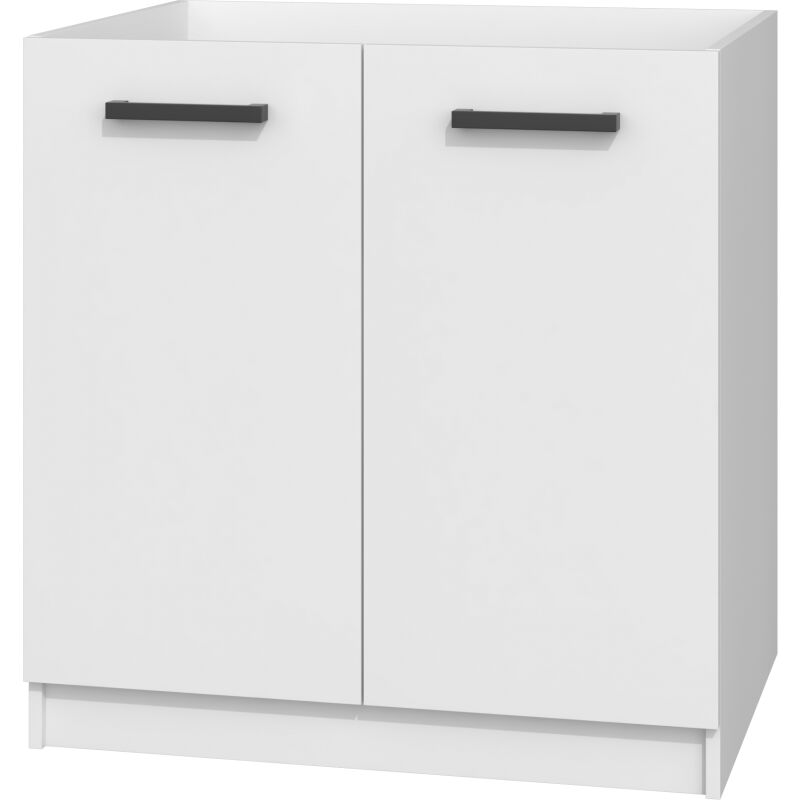 Topeshop - jasper - Küchenschrank für Spüle skandinavischer Stil - 80x45.6x82 cm - 2 Türen