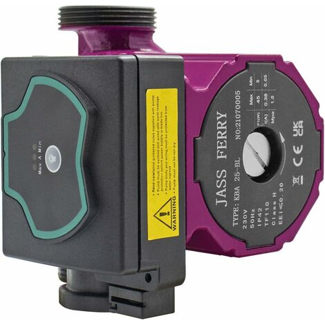 JASSFERRY A-Rated Hot Water Central Heating Pump Automatic Heat Circulation System 25-6/130 Pump Direct Replacement 15/50-60