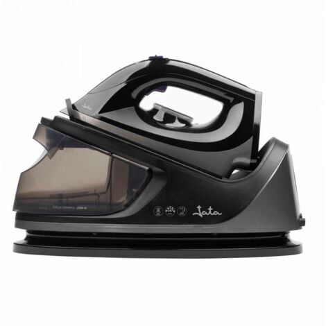 JATA centro planchado 2250w jecp8523 , Centro de planchado 2250W JECP8523Suela cerámicaVapor verticalDepósito 1,1 litrosVapor continuoReposaplancha con cierre d