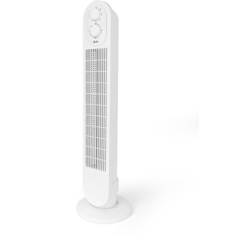 Jata Ventilador de Torre con Temporizador 120 min, 45 W, 78 cm Altura, Control Mecánico, Oscilación, Desconexión Automática, Silencioso - JVVT3043