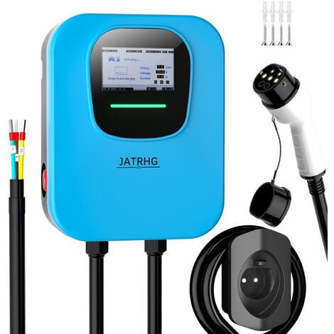 JATRHG EV-Ladegerät, 7 kW, einphasig, Typ 2, 32 A, 8 m, IEC 62196-2, Ladestation, schnelle Ladestation für Elektroautos, Wallbox