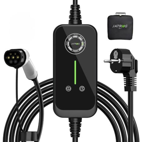 JATRHG P1 EV Chargeur 5M 3.6KW-1.5KW 16A13A10A8A Type 2 station de Charge Voiture Electrique Portable Courant Commutable Voiture hybride Chargeur Rapide monophase