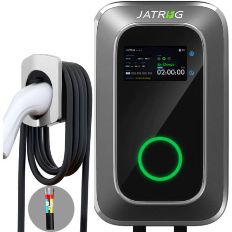 JATRHG 7 kW, 8 m, 32 A, einphasig – Typ 2 IEC 62196-2 Ladestation – EV-Wallbox-Schnellladegerät