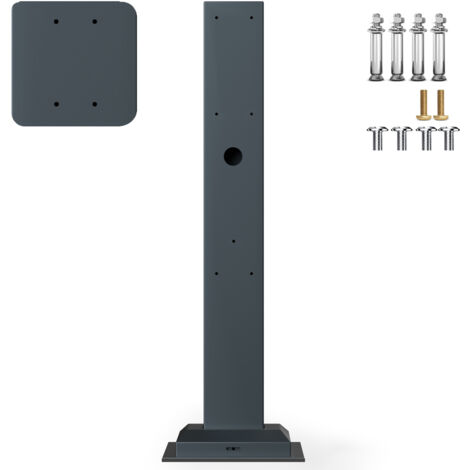 Jatrhg – Support de montage pour borne de recharge voiture électrique – Pied Eiffel 130 cm – Tôle galvanisée – Installation rapide incluse