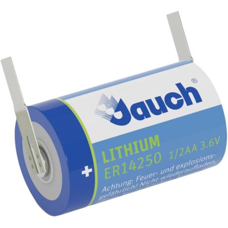Jauch Quartz ER 14250J-T Batteria speciale 1/2 AA linguette a saldare a U Litio 3.6 V 1200 mAh 1 pz.