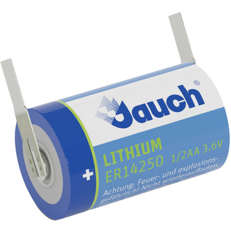 Jauch Quartz ER 14250J-T Spezial-Batterie 1/2 AA U-Lötfahne Lithium 3.6 V 1200 mAh 1 St.