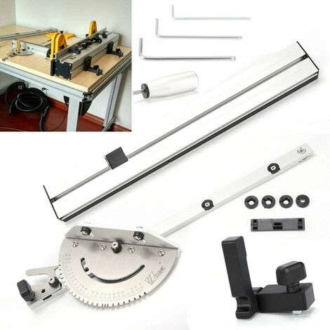 Jauge à onglet pour scie circulaire de table 450 mm Outil professionnel pour scie circulaire de table Miter Gauge Poignée de poussée Jauge à onglet Outil de travail du bois